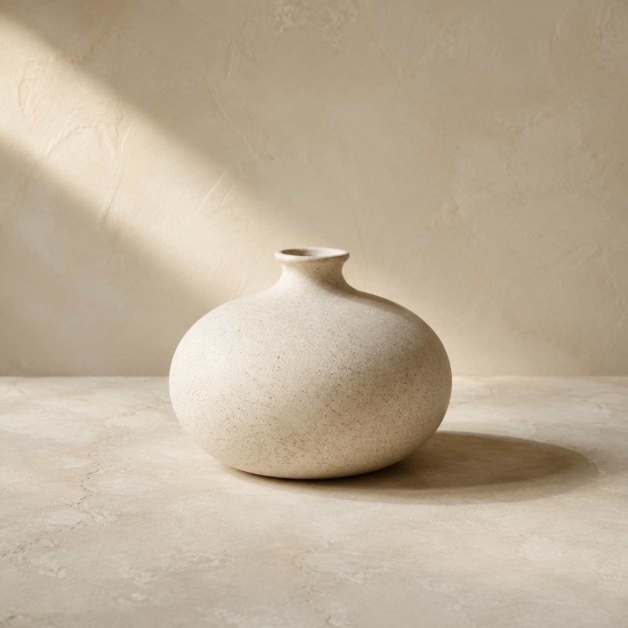 Form vase in Chalk